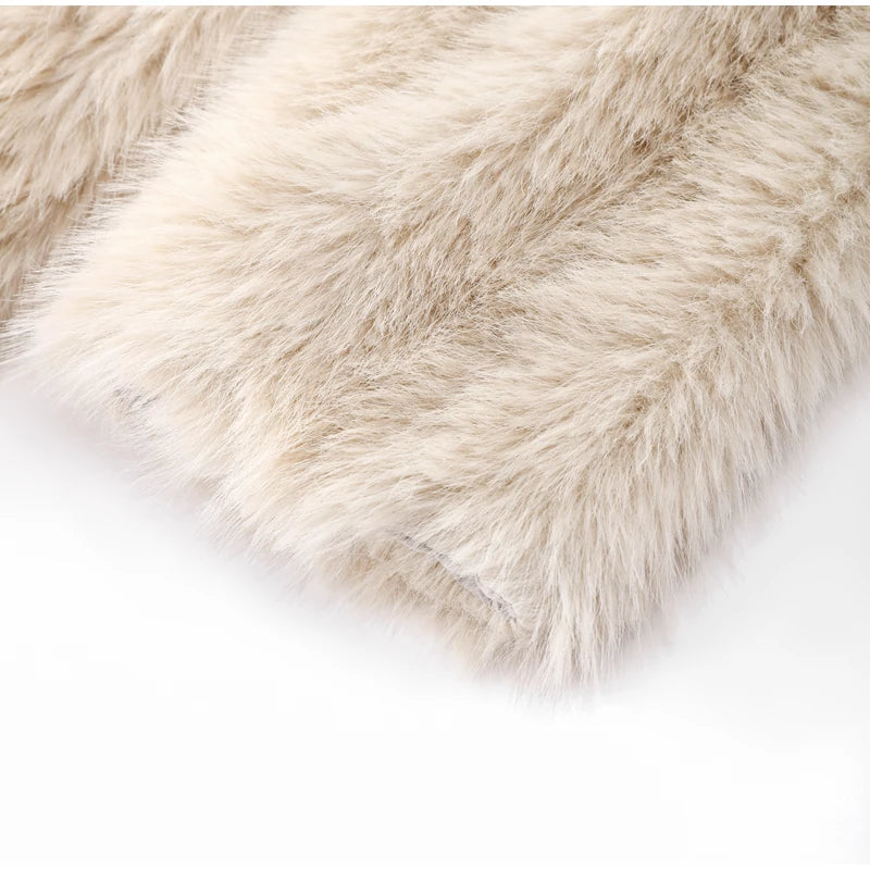 Faux fur coat