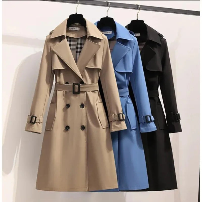 Trench coat with belt