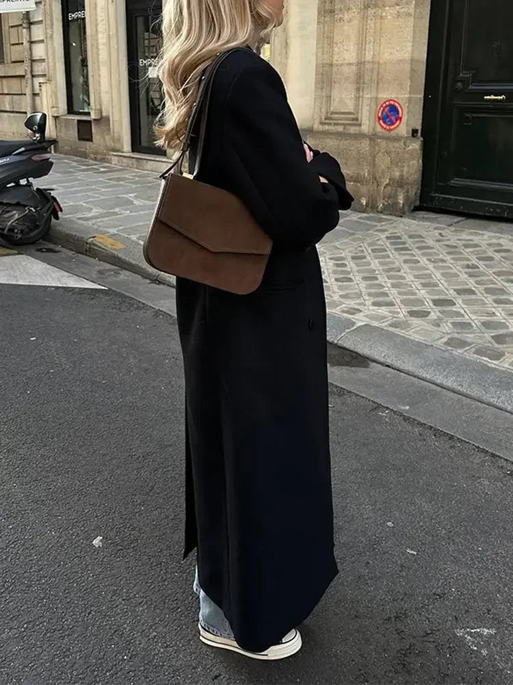 Black Lapel Coat